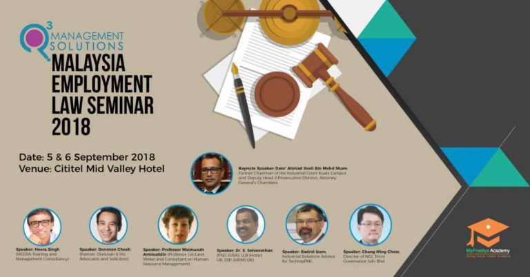 Q3 Malaysia Employment Law Seminar 2018.